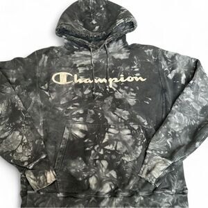 Champion Gray Tie-Dye Hoodie